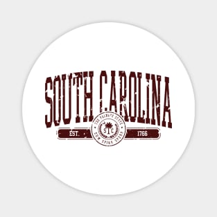 South Carolina Vintage Distressed Palmetto State Magnet